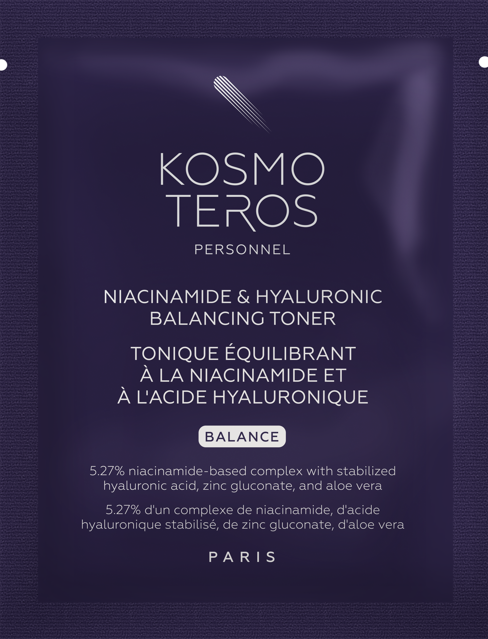 Echantillon Tonique équilibrant à la niacinamide et à l'acide hyaluronique